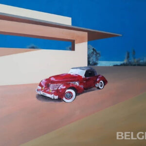 Banksy grafitti and 1937 Cord
