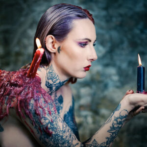 Tattoued candles