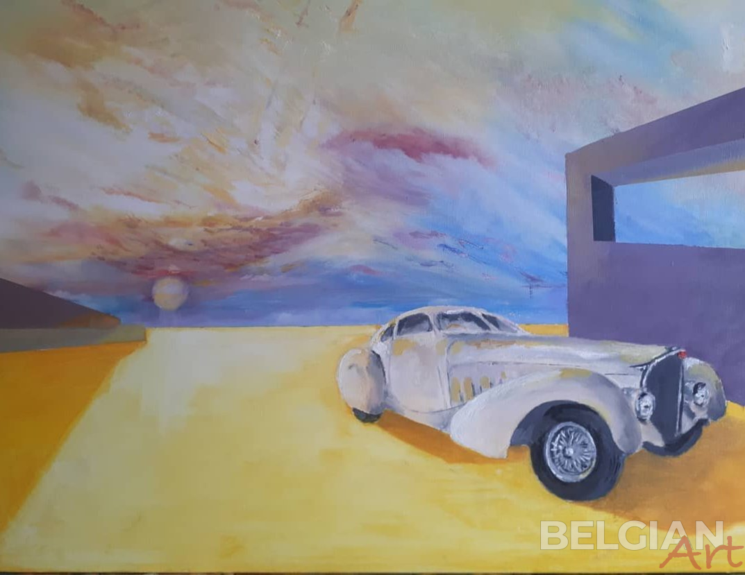 1939 Bugatti at sunrise