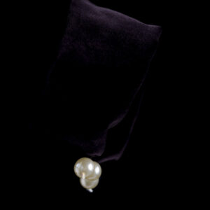 Sleeve with pearls