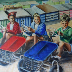 Gokarts on the dike
