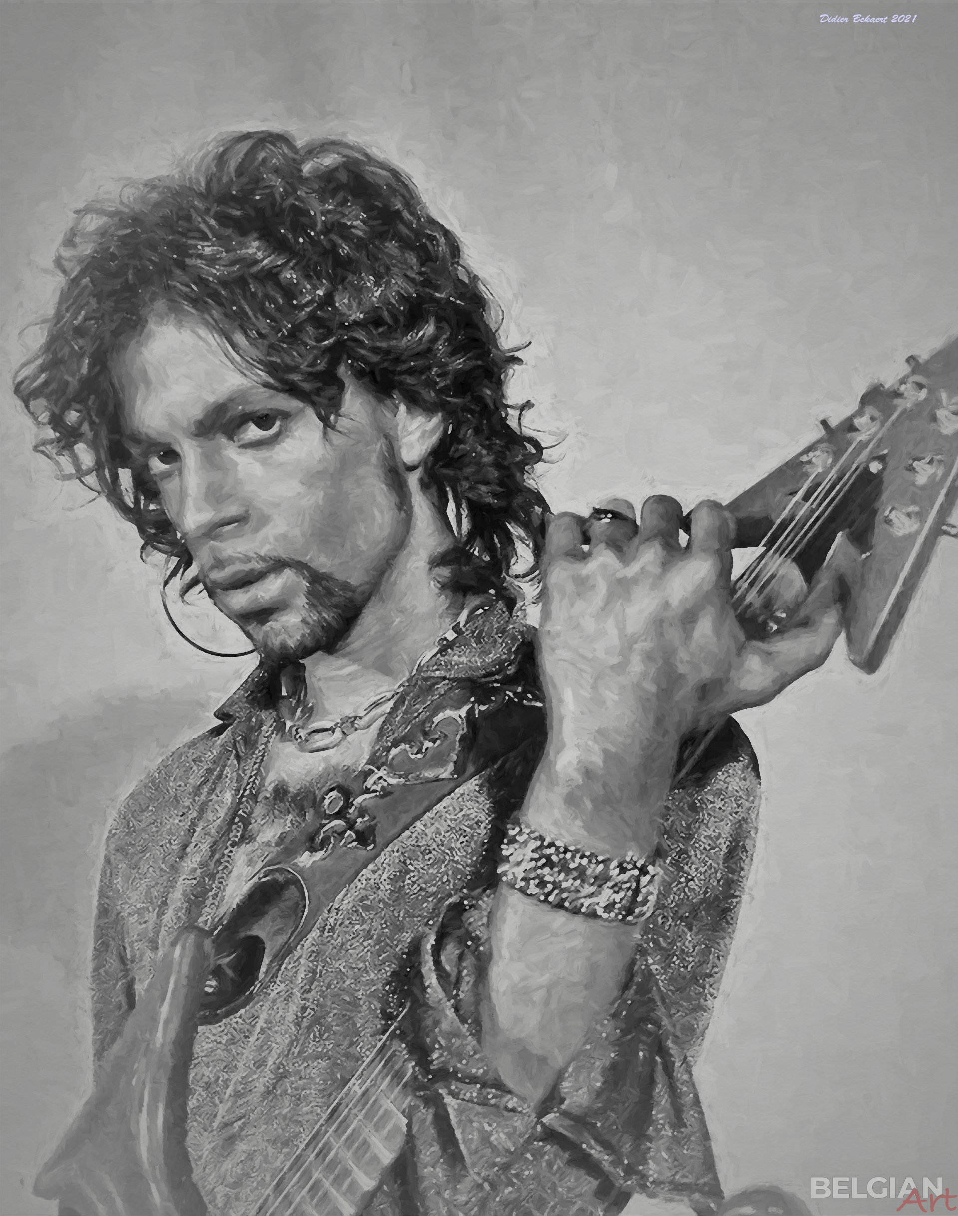 Prince with Guitar