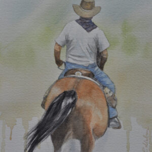 cowboy on horseback