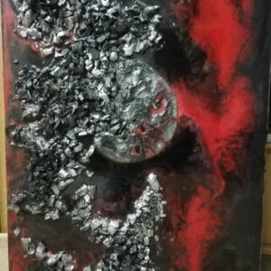 The bloody moon ! Shines in the dark with phosphorus dust !