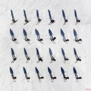 Downhill, Alps – France - 80x80cm