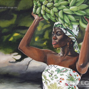 The Creole girl with bananas - sold