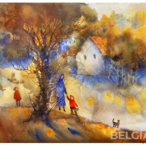 Landscape with a tree