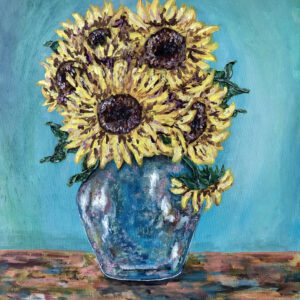 De zonnebloemen