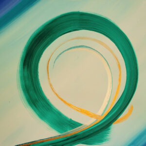 Abstract painting on canvas