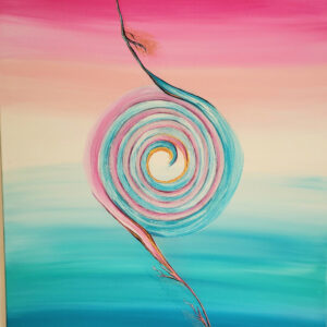 Abstract painting on canvas