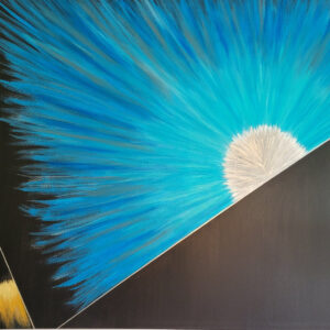 Abstract painting on canvas