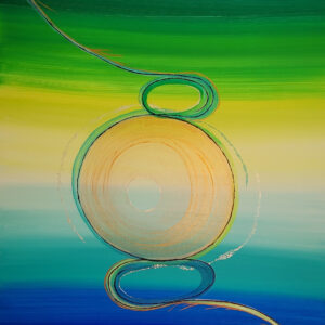 Abstract painting on canvas
