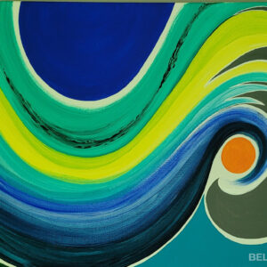 Abstract painting on canvas