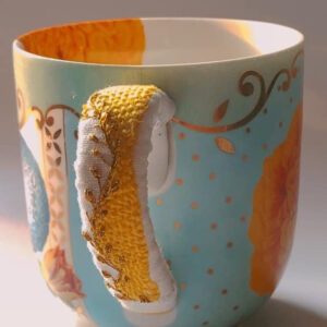 Embroidered kintsugi