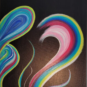 Abstract painting on canvas