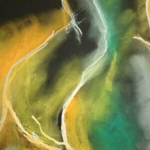 Naakt in pastel staand naakt