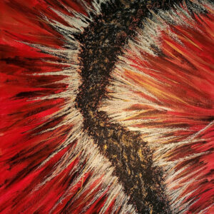 Abstract painting on canvas