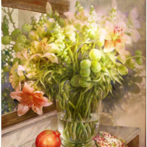 Still Life with Lilies and Pomegranate.