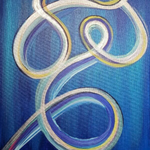 Abstract painting on canvas
