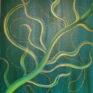 Abstract painting on canvas