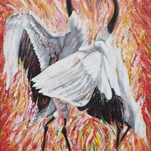 Red-Crowend Crane Love Dance I
