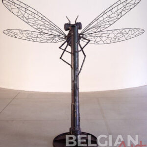 Impressive dragonfly sculpture