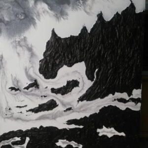 The rough sea