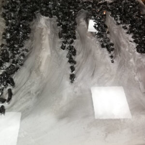 Coal stalactites