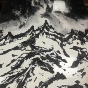 Snow in the mountains