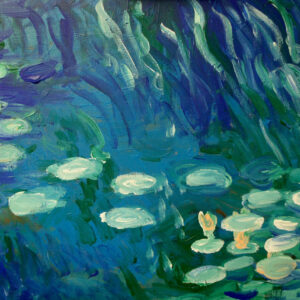 waterlelies in vijver