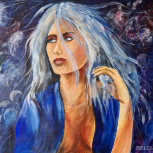 ' Lady in bleu