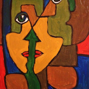 Abstract schilderij