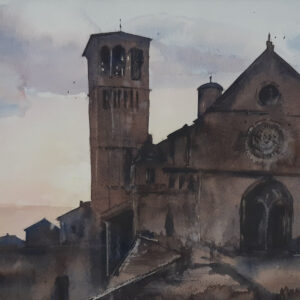 Tegenlicht in Assisi