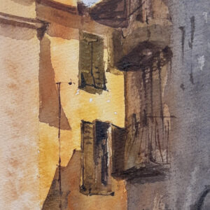 The narrow streets of Tuscany