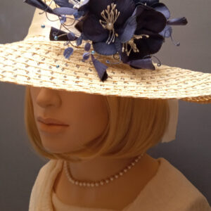 Handmade velvet flower brooch