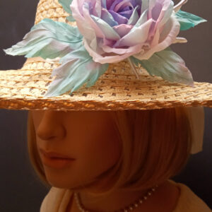 Handmade real silk flower brooch