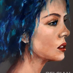 Lady in blue