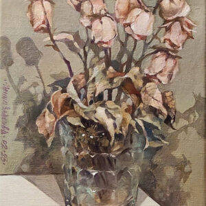 Still life with dried roses