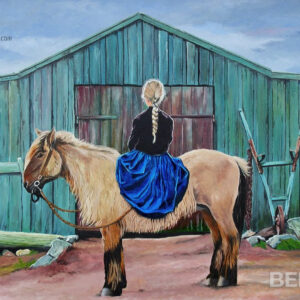 Anti-pose on horse