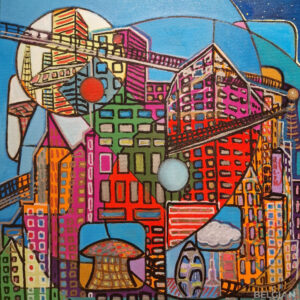 Paysage futuriste