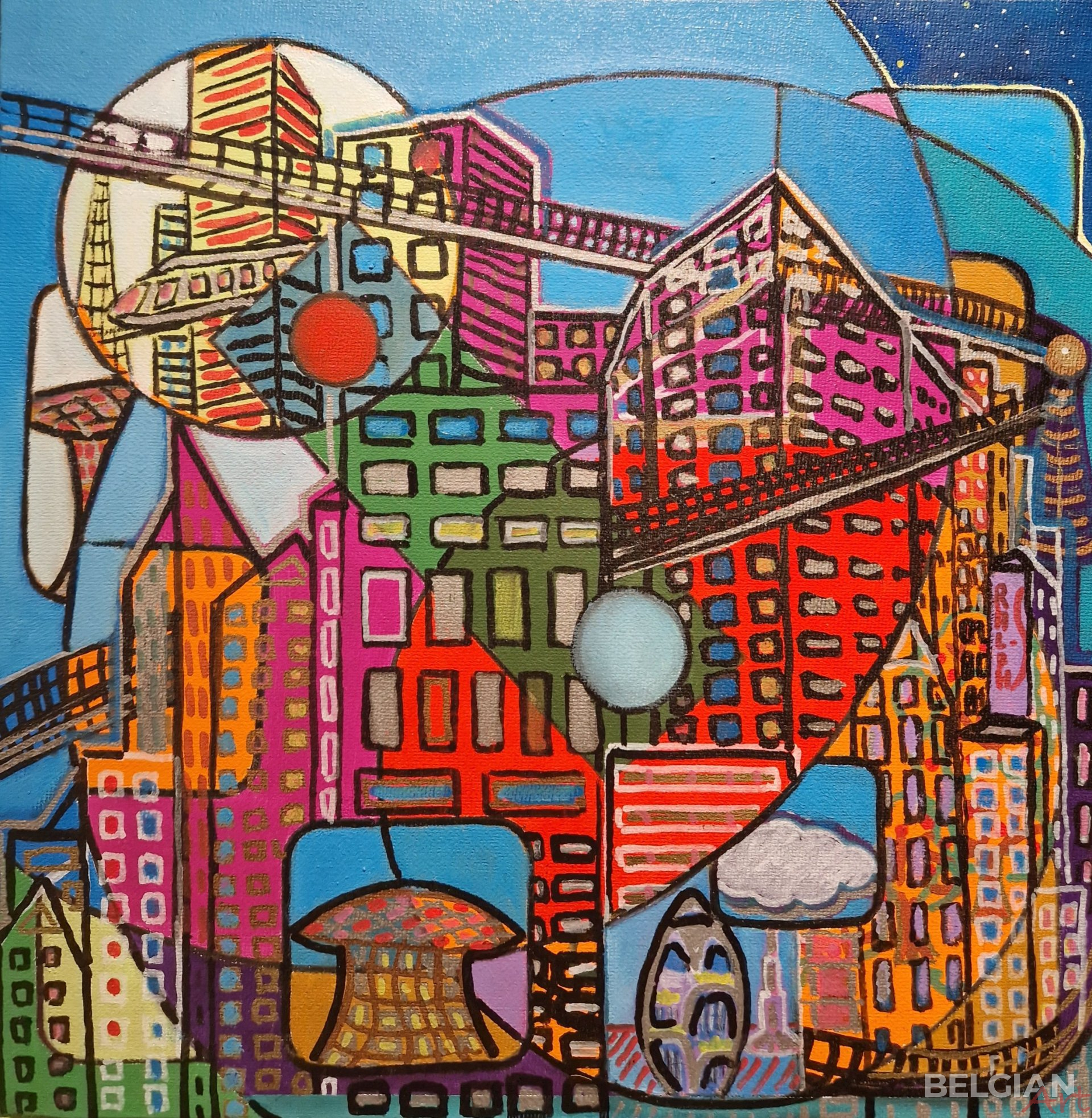 Paysage futuriste