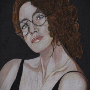 Woman with glasses