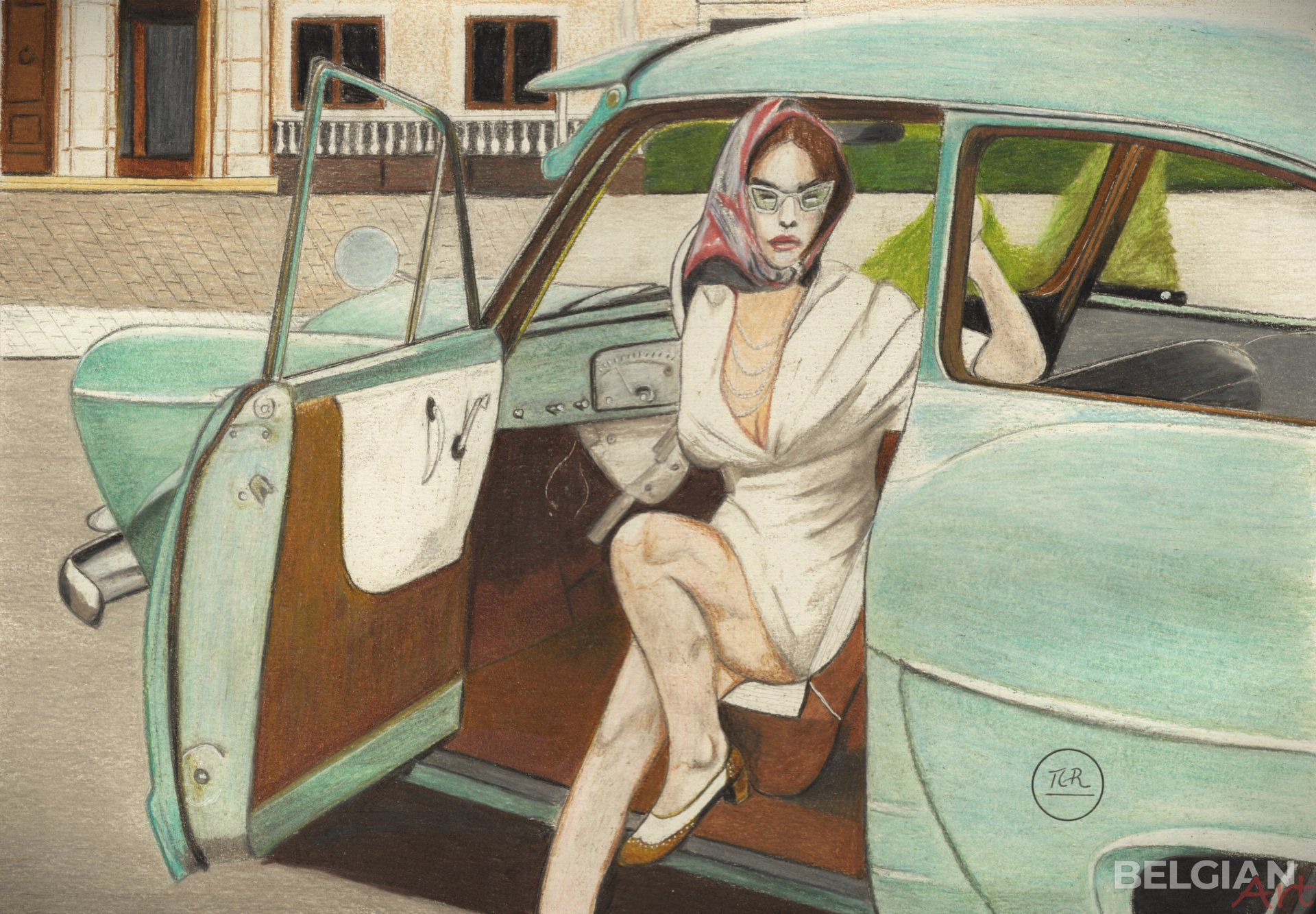 Elegance and old car.