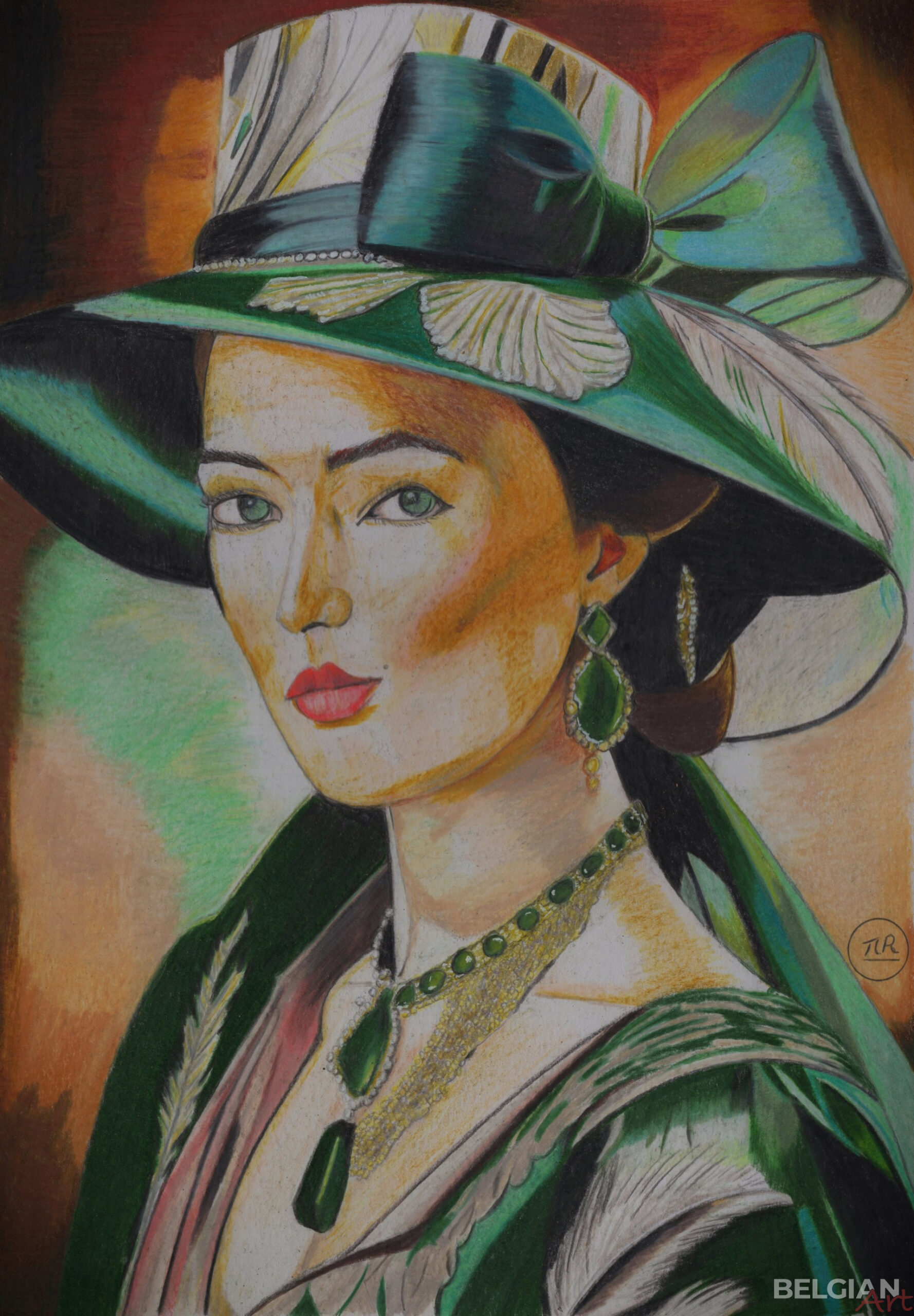 Elegance under the hat.