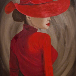 Lady in red