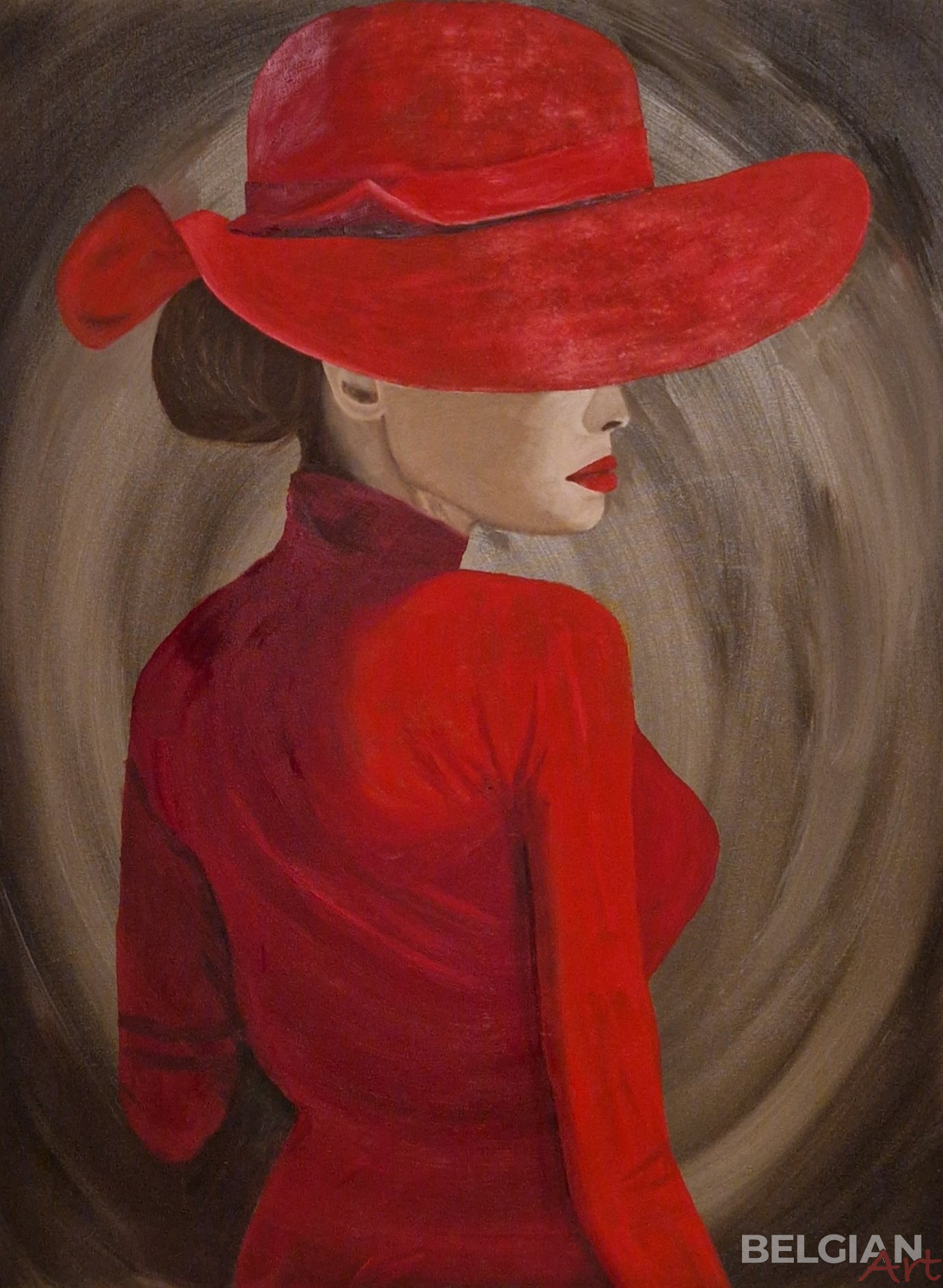 Lady in red