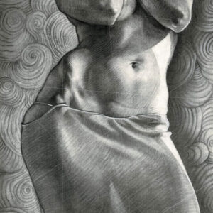 Elle portait la serviette à la taille.