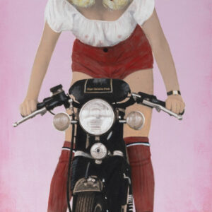 Brigitte à Moto