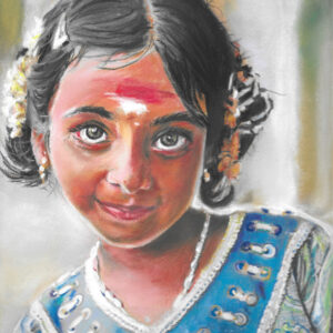 Indian Holi child