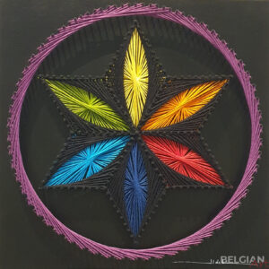 Germ of Life - Black - Fiber Art